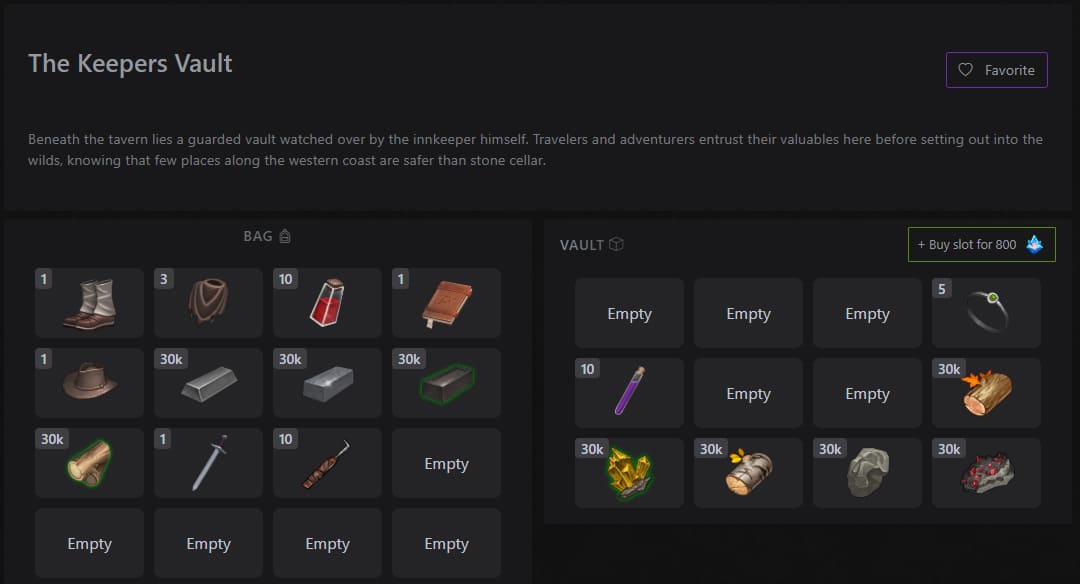 keepers vault